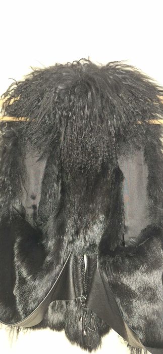 Черен елек ,естествена кожа