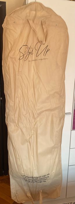 Rochie mireasă alb unt/ivoire, brand Style Up by Luminița Ungureanu