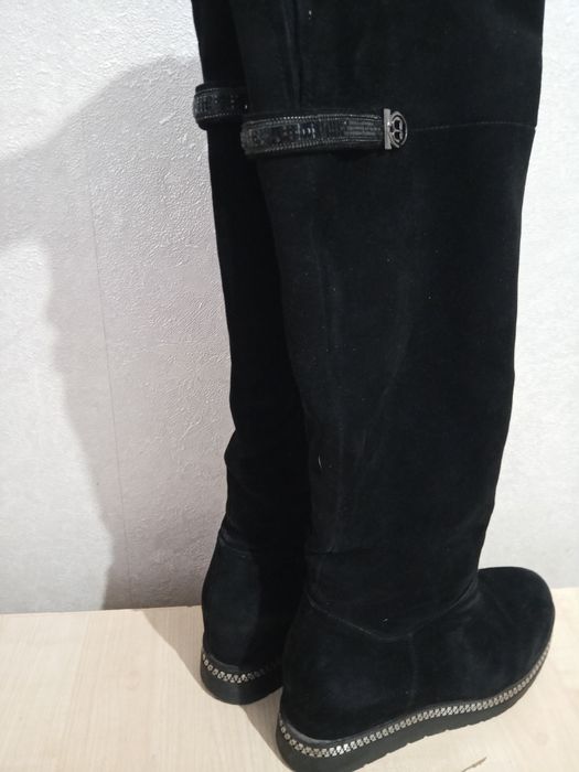 Продам сапоги замшевые