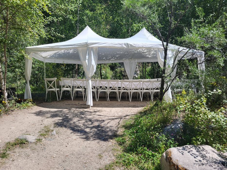 Прокат шатров, посуды, столов,стульев