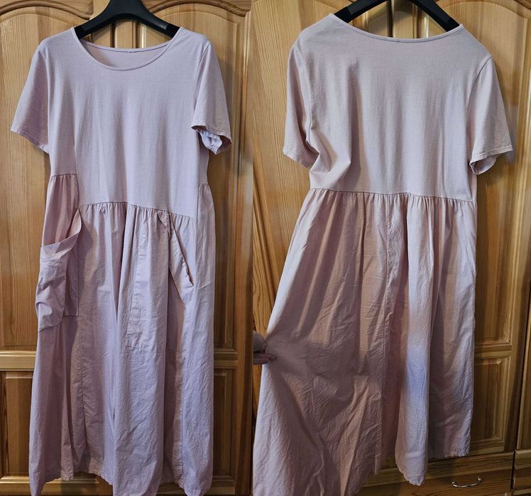 6 различни рокли(черно-бяла, бежава, леопардова, шарена, розова, сива)