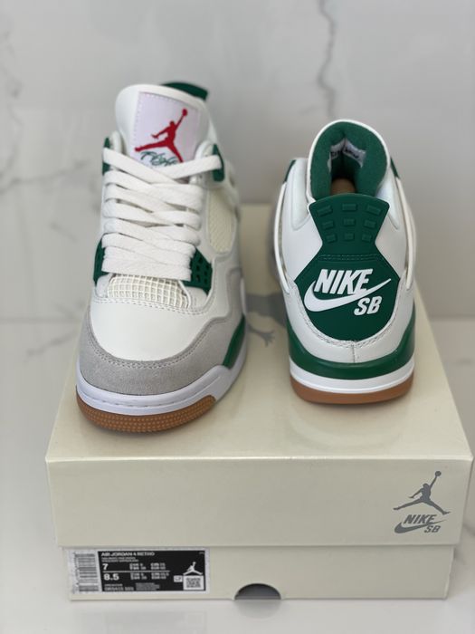 Air Jordan 4 Retro SB Pinne Green Full Box Verificare Colet Size 36-45