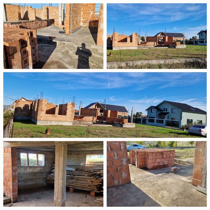 Teren de 966mp cu casa in construcție Micalaca