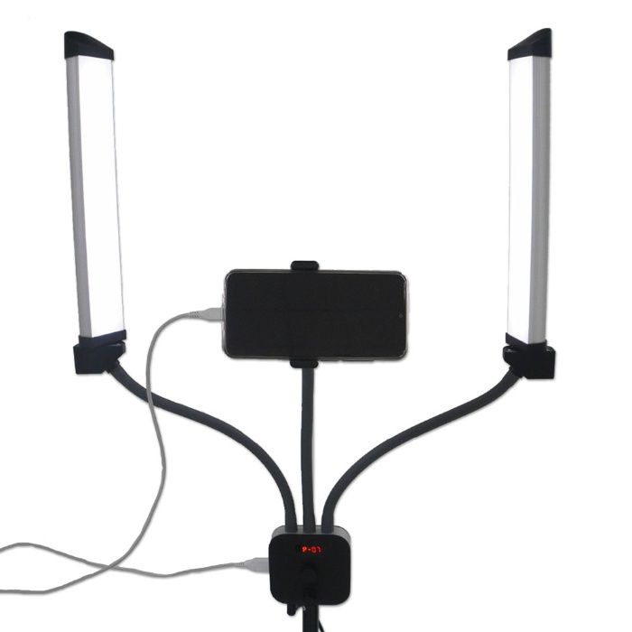 NEW Ring Light Lampa LED 2 brate, lumina rece/calda,+trepied si suport