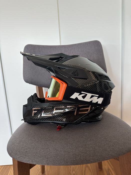 Casca enduro Acerbis Steel Carbon + ochelari ktm