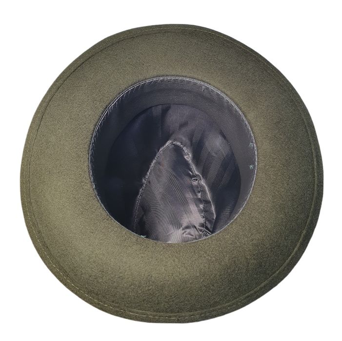 Palarie vanatoare Forest cu snur si pana de fazan din lana de fetru