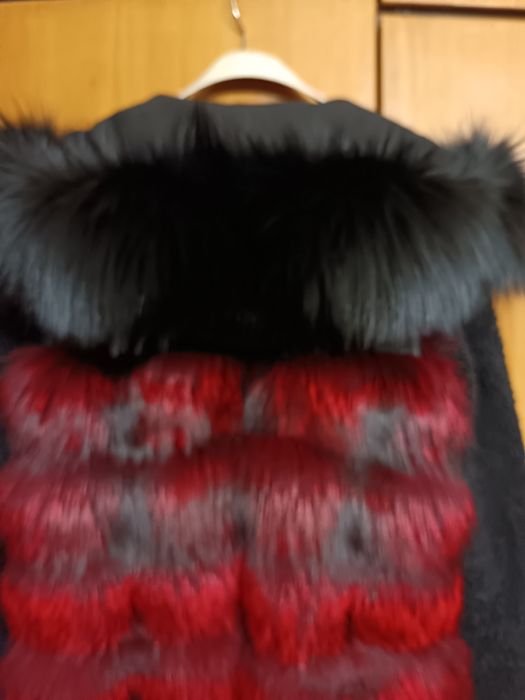 Палто от лисица естествен косъм