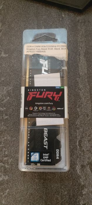 ОЗУ DDR4 8gb fury с подсветкой