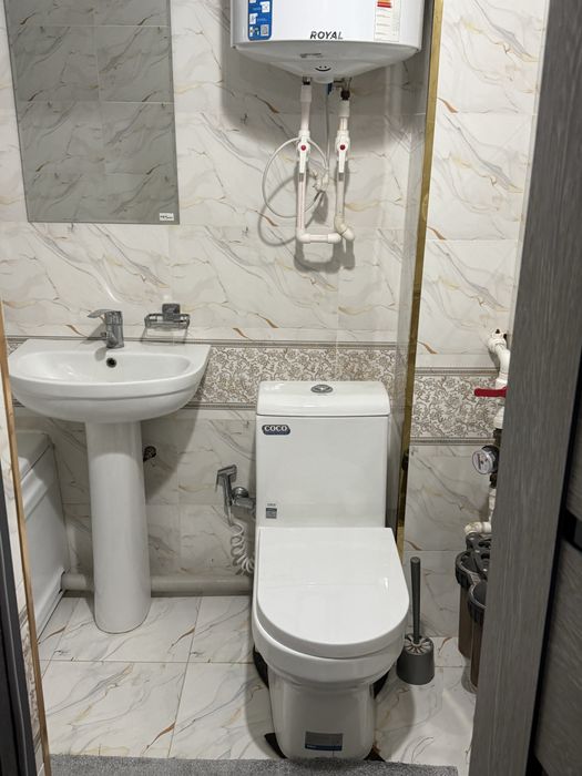 СНБ кучада янги бинода 2 хонали кв ижарага берилади.