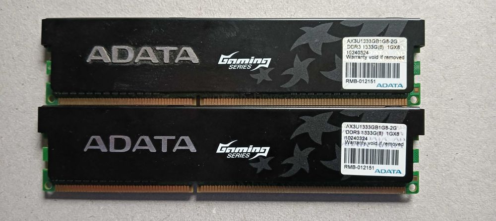 Kit Dual Channel A-DATA 2 x 1024MB, DDR3, 1333MHz, GAMING SERIES