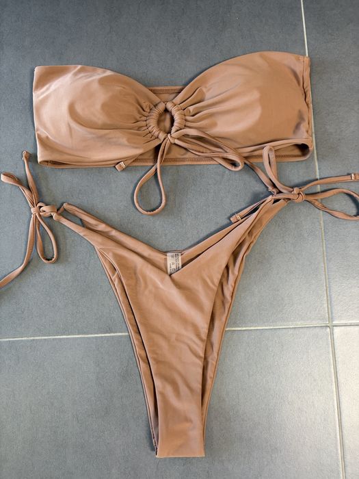 Кафяв бански сет XL