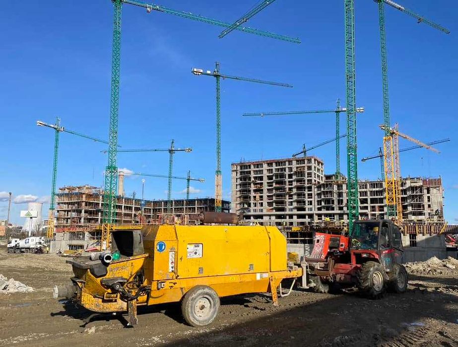 Inchiriez pompa de beton stationara Putzmeister radier fundatii cofraj