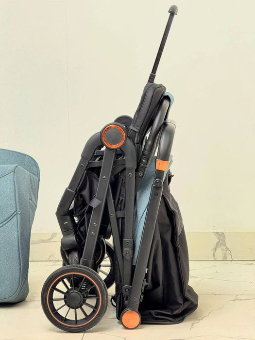 Premium Bolalar Aravachasi (Kulrang/Yashil/Ko'k) – Kangu Baby uslubida