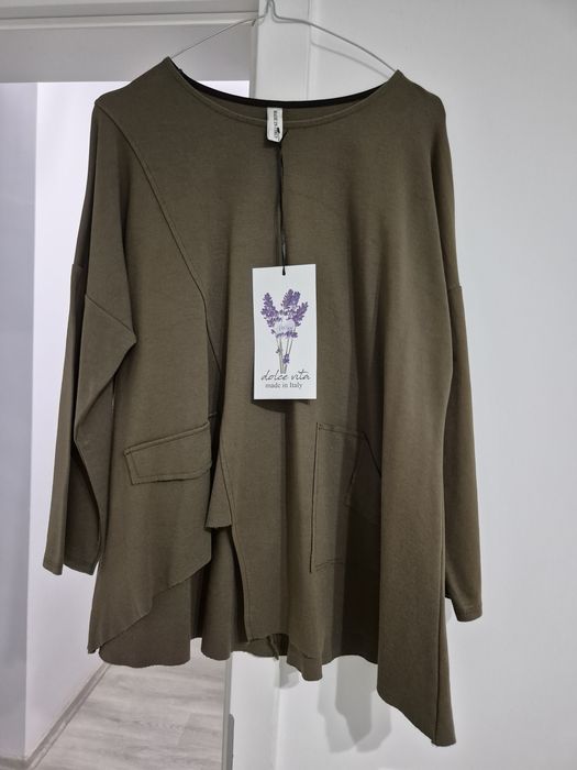 Bluza asimetrica made in italy