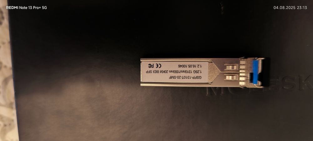 Modul SFP Gigabit Singlemode, distanta transmisie 20km, Dahua Gsfp-131