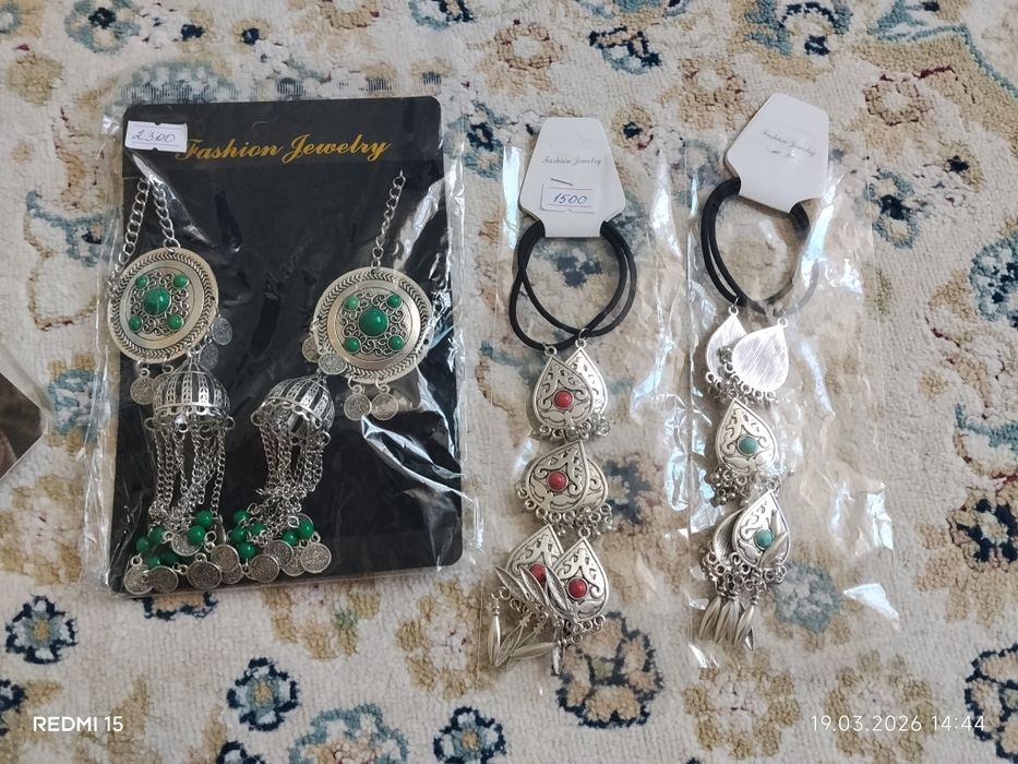 Шекелік, наборы, серьги национальный.