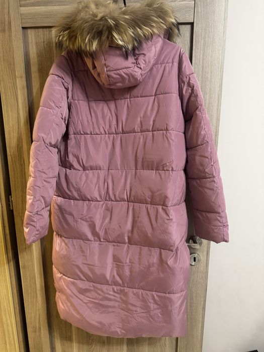 Дамски Черен елек Zara и яке с естествен пух