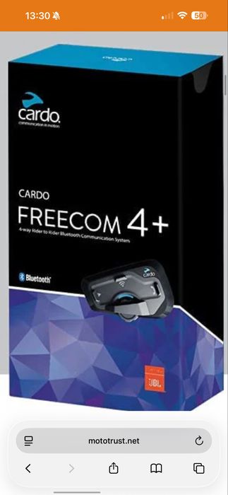 Intercom Cardo 4+ cu boxe Jbl şi microfon kit complet