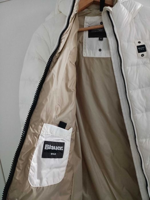 Geacă Blauer originală albă M călduroasă și și confortabilă