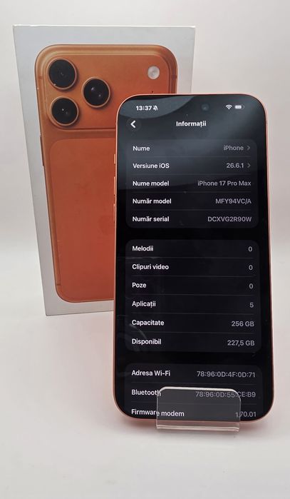 Iphone 17 Pro Max 100% Amanet BKG
