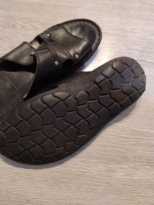 Мъжки чехли от естествена кожа