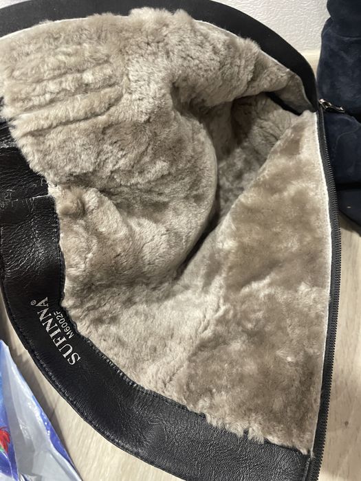 Сапоги зимние замшевые