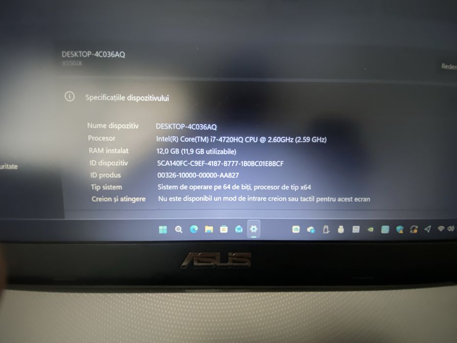 Vand leptop asus x550j