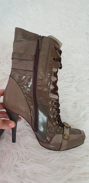 Дамски боти SHY от естествена кожа