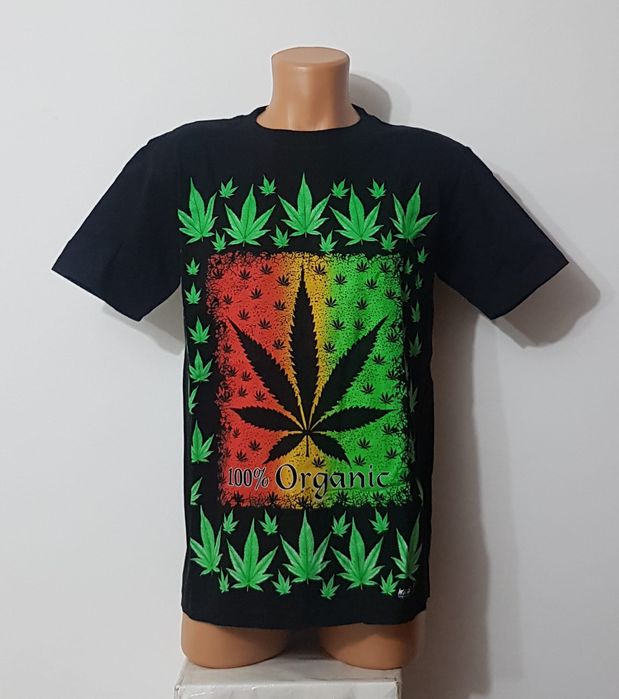 Tricou WILD 100% Organic, nou cu eticheta, imprimeu fată/verso Nr M