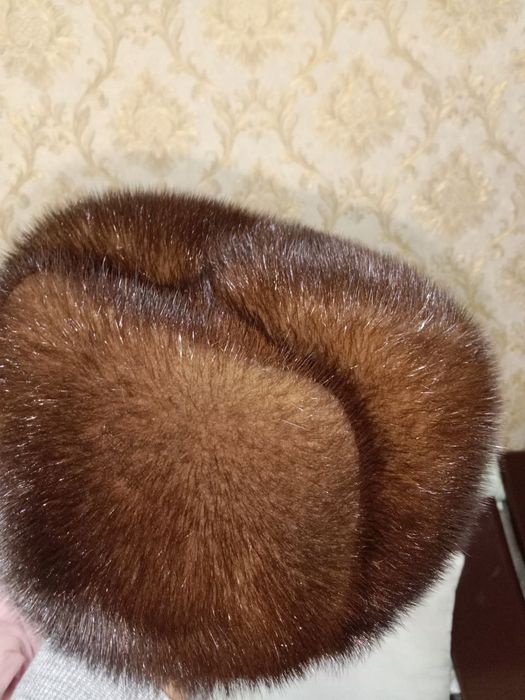 Норковая шапка-ушанка