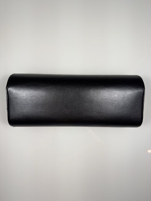 Cutie/toc de călătorie din piele neagră pentru trei ceasuri