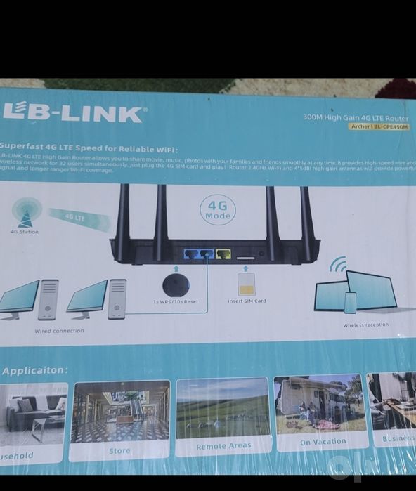 Wi fi routr 4g sim Karta oqidi