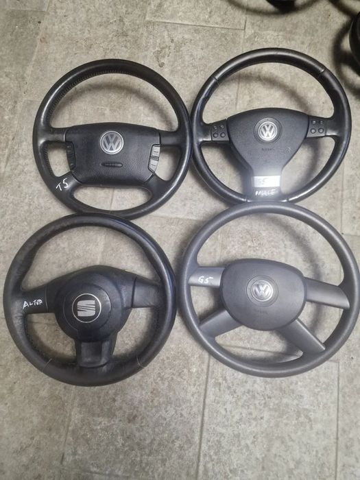 Volan cu padele comenzi si airbag Vw Golf 5,Touran, Vw t5,Seat Altea