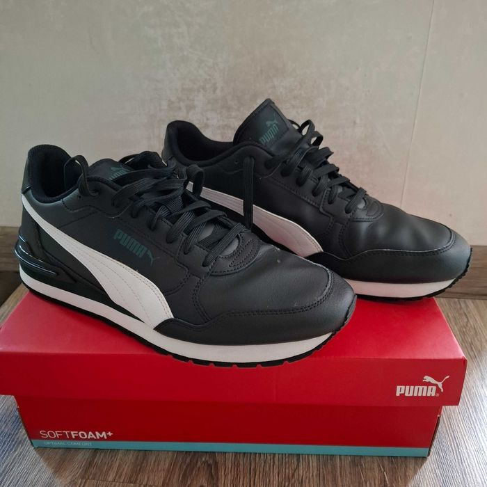 Почти нови Puma оригинални мъжки маратонки от естествена кожа - размер 43