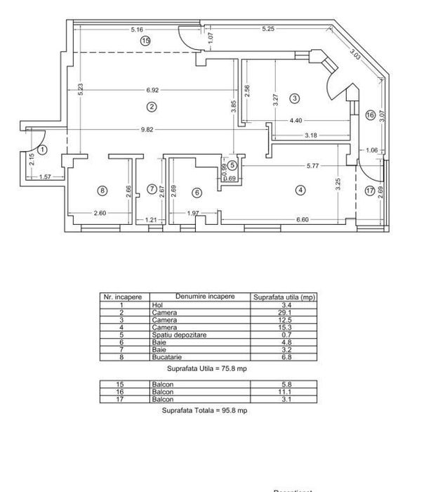 Apartament 3 Camere | Tomis Plus |  | 96 Mpu