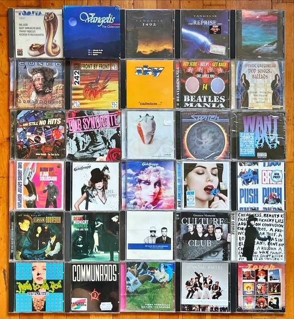 CD orig pop&electro: Bjork, Milli Vanilli, Dr. Alban, Tomita, Vangelis