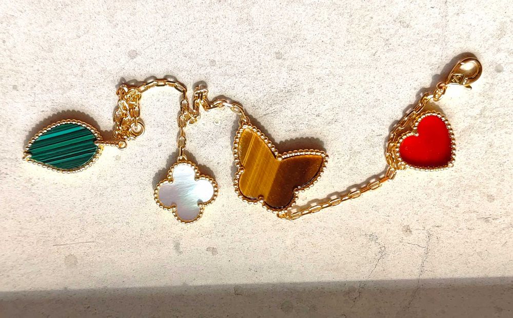 Lucky Alhambra bracelet, 4 motifs, VCA гривна с четири елемента