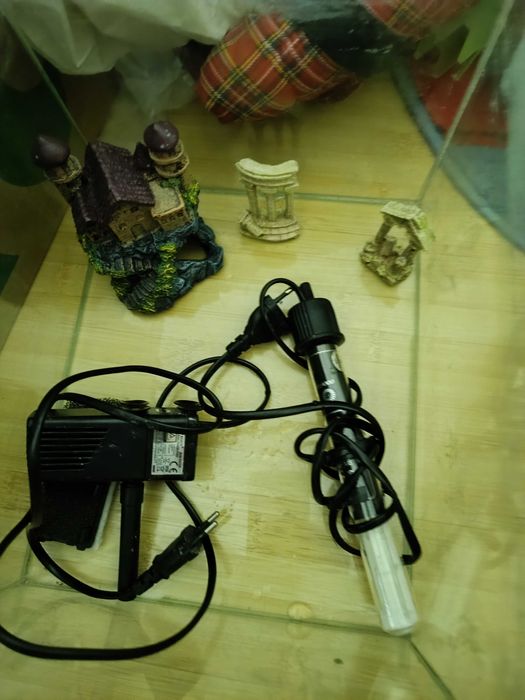 acvariu pesti/testoase/reptile/hamsteri cu filtru+ incalzitor