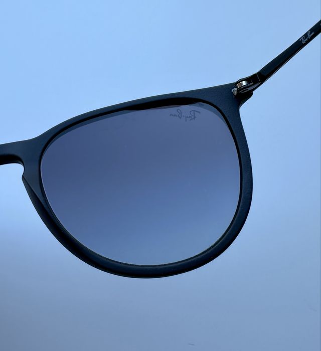 Ray Ban RB4171 Erika Matte Rubber Black/Grey Gradient/Made in Italy