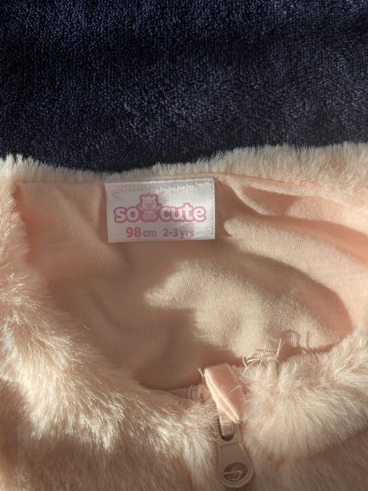 Set palton si vesta blanita 2-3 ani