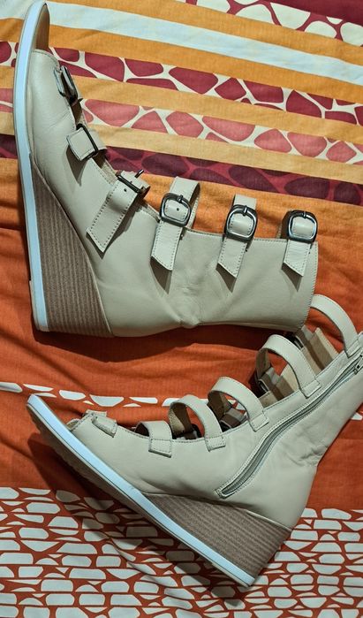 Летни ботуши от естествена кожа 41 номер