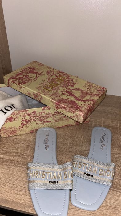 Papuci Christian D ior bleu