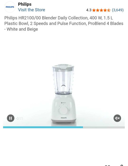Vand blender phillips
