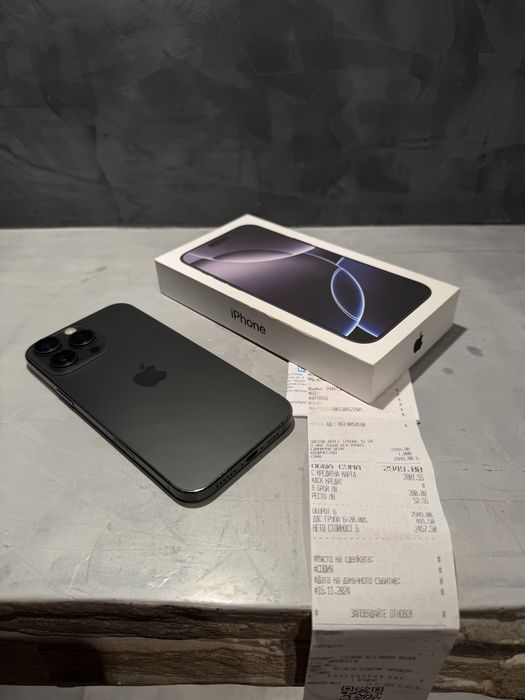 Iphone 16 Pro Max Black + гаранция