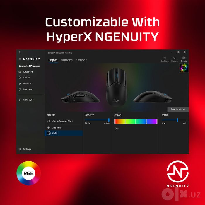 Игровая мышь HyperX Pulsefire Haste 2