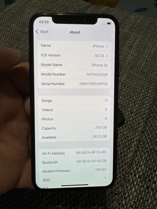 iPhone XS 256GB Space Gray 97% ca Nou