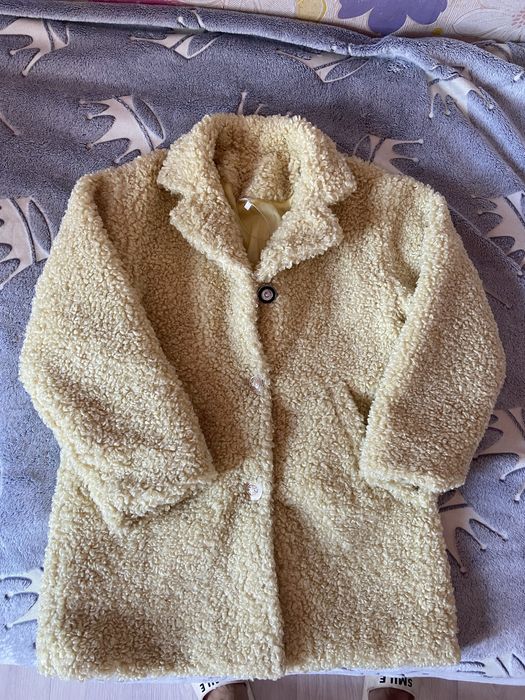 Шубка тедди на девочку 6-7 лет