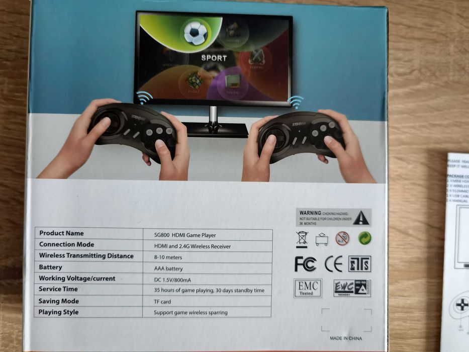 SEGA MEGA DRIVE 2 HDMI с БЕЗЖИЧНИ контролери и 5000 игри