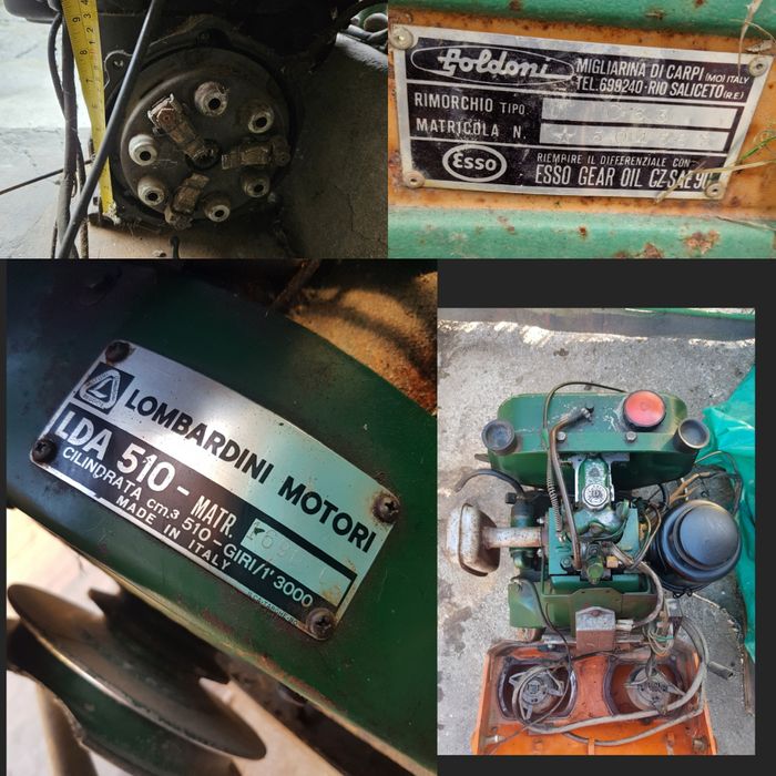 Tractor Motocultor Motoagricola Motor Goldoni 140 Lombardini LDA 510 c
