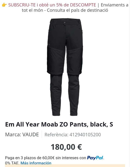 VAUDE All Year Moab Zip Off Pants